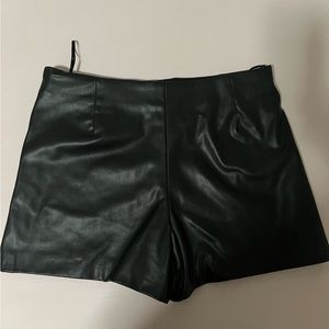 Zara leather skort